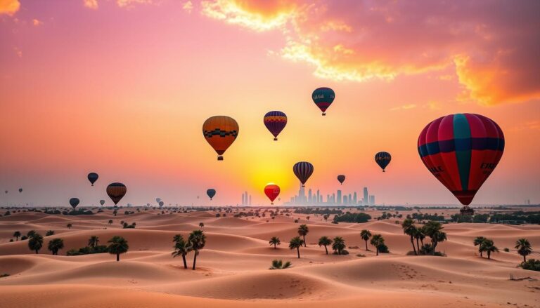 Hot air balloon tours Dubai