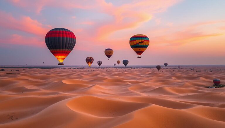 Sunrise balloon flights Dubai