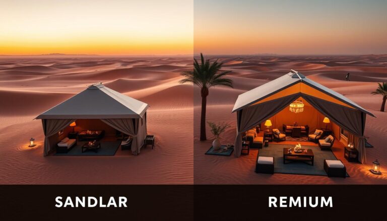 Cost comparison safari camps Dubai