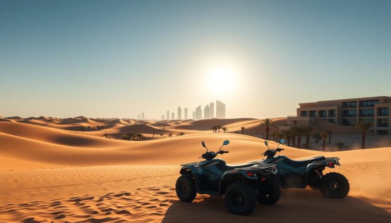 Quad Biking Tour Pickup Near Emirates Hills Dubai