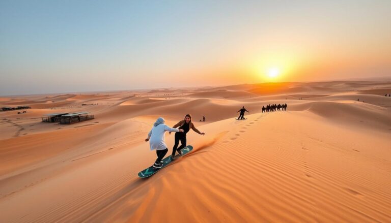 Sandboarding and desert safari