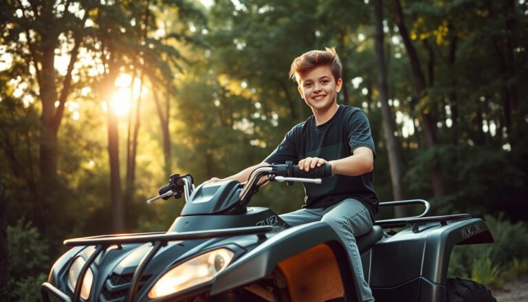 Can a 13 year old ride a quad bike?