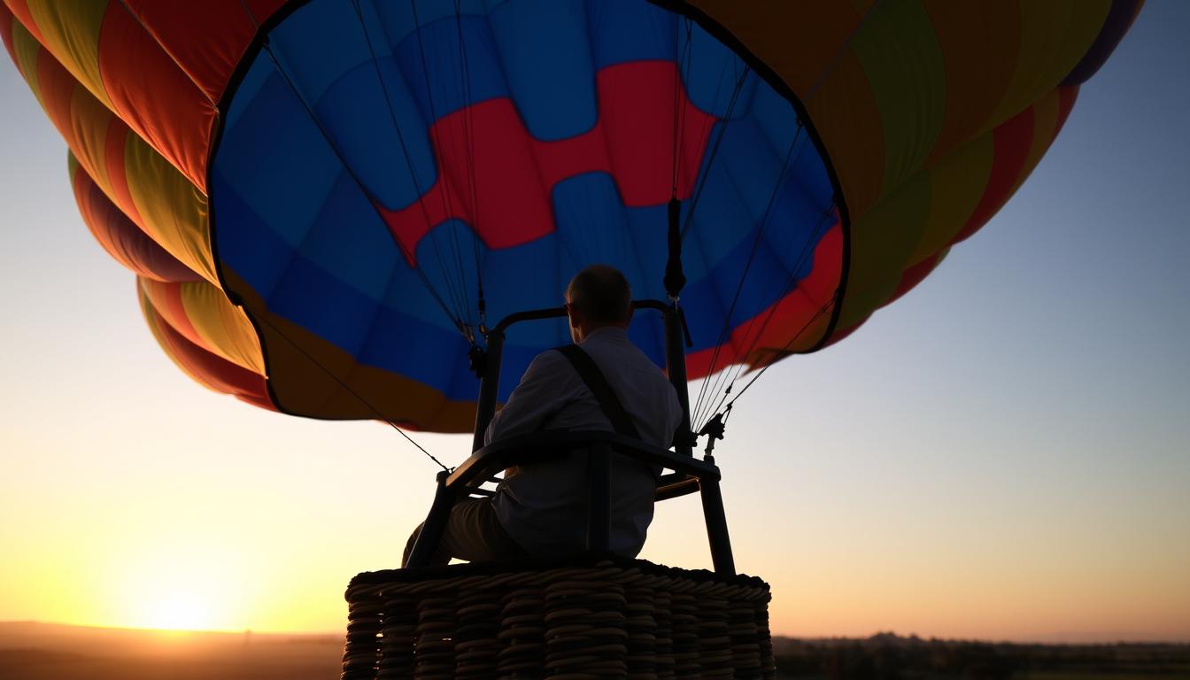 Can you sit on top of a hot air balloon?