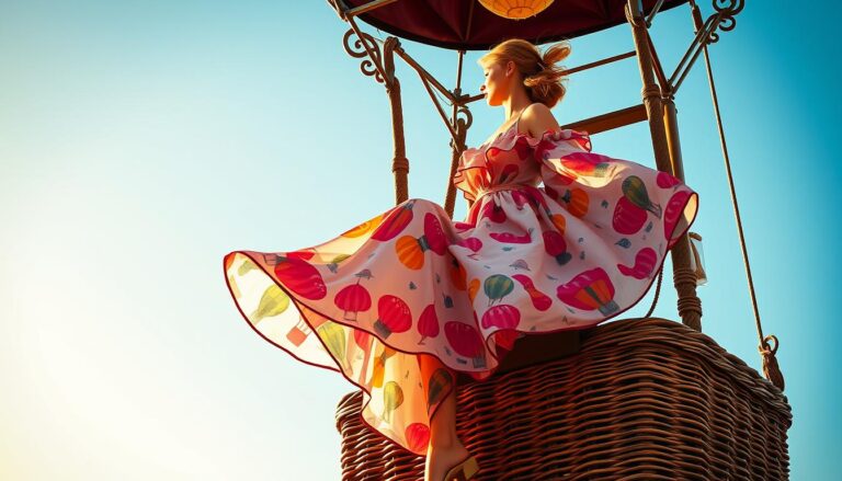 Can you wear a dress on a hot air balloon?