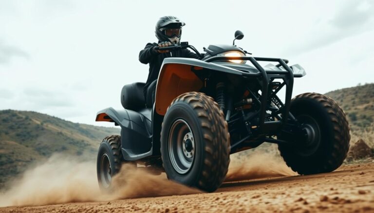 How to brake on a quad bike?