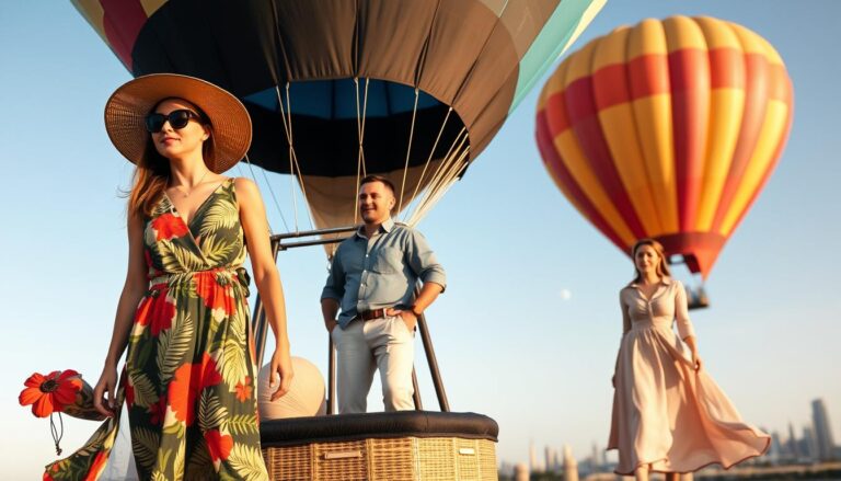 What do you wear on a hot air balloon ride in Dubai?