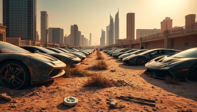 What happens to abandoned luxury cars in Dubai?