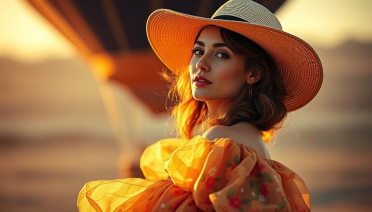 What to wear on a hot air balloon for a woman?