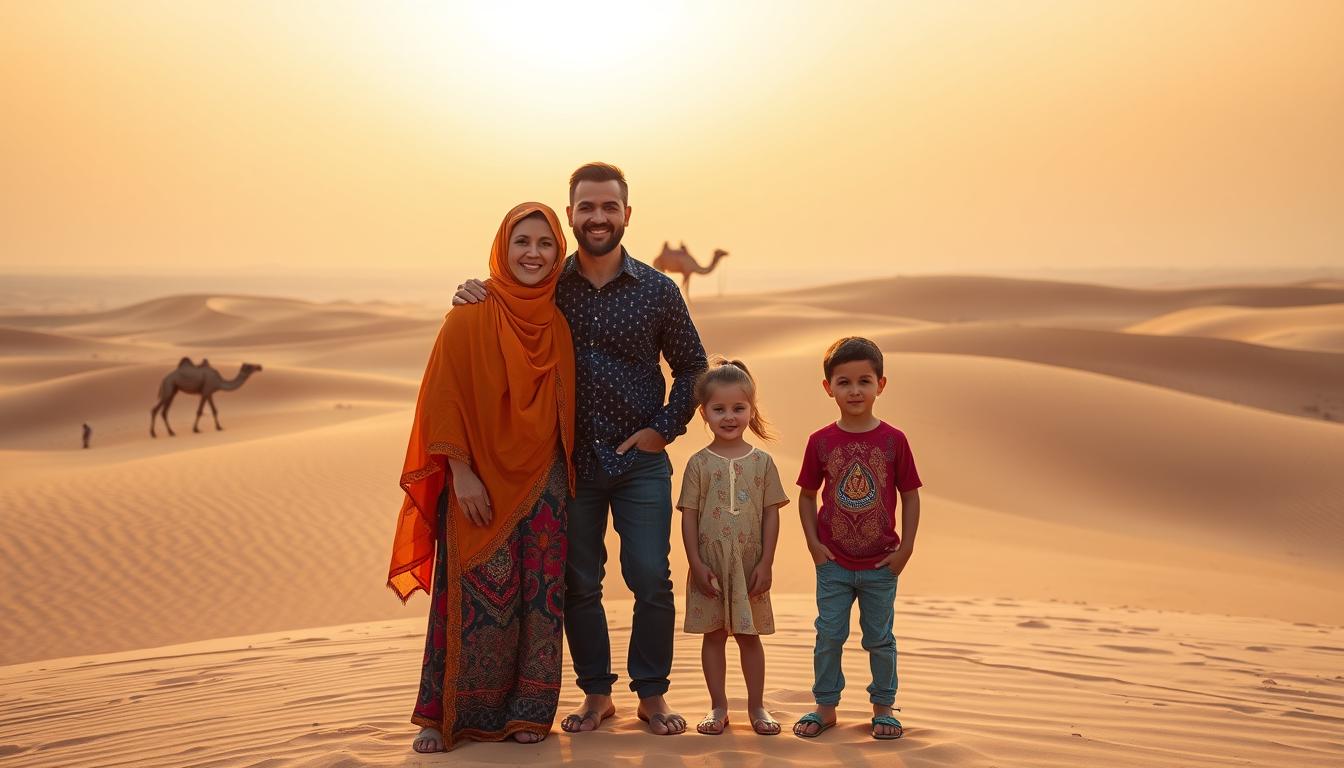 Family Desert Photography Dubai
