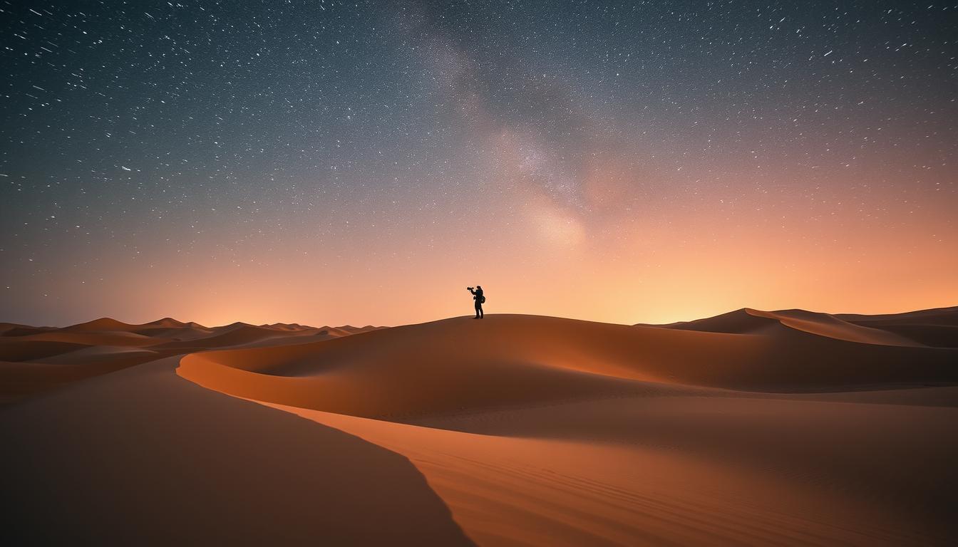Starry Night Desert Photography Dubai